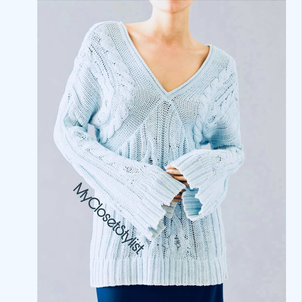 PILCRO Surf & Destroy Cableknit Pullover Sweater NWT! New with Tags UNICORN RARE
